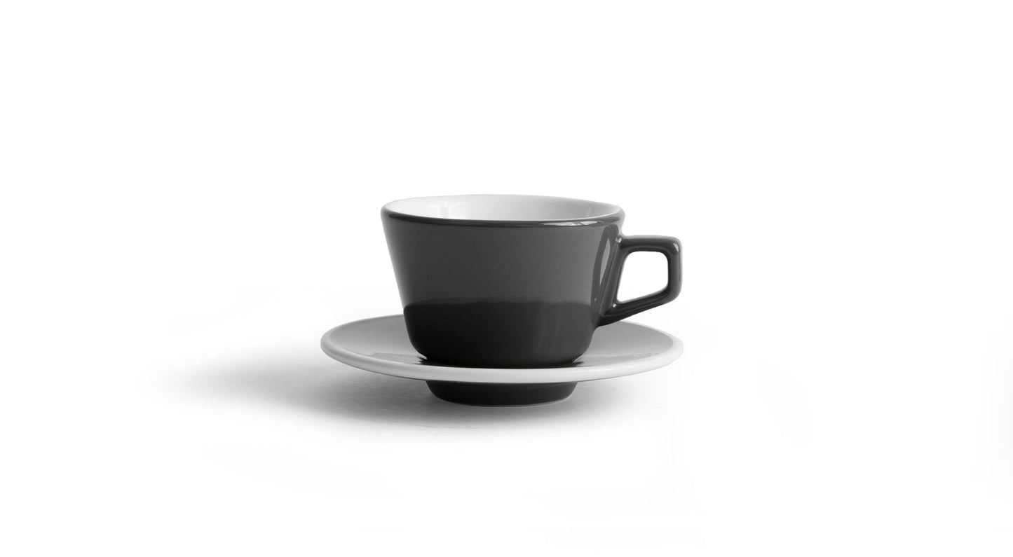 Angle Coffee Cup Set of 6 - Espresso, Cappuccino and Latte sizes available in multiple colours - MAD! Coffee, Created Co