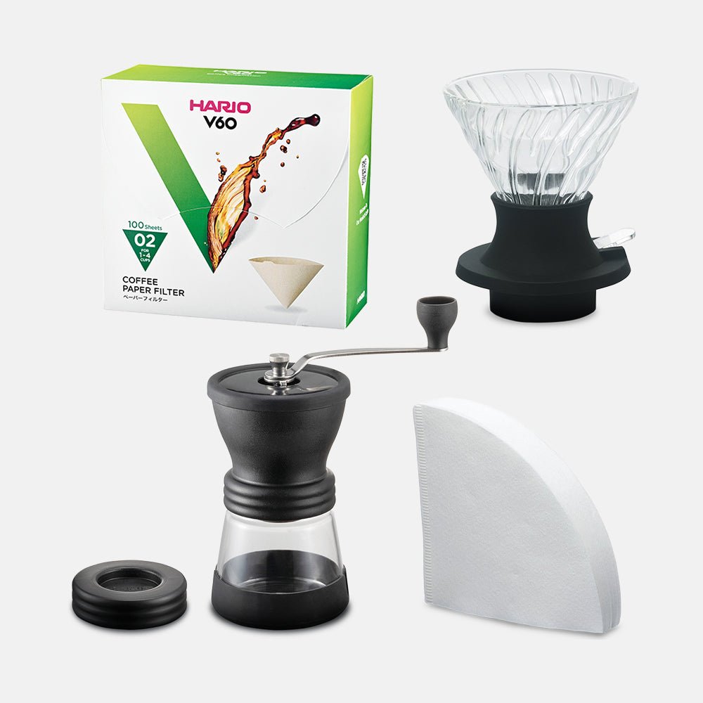 Hario coffee grinder and Immersion Dripper Starter Kit - MAD! Coffee, Hario