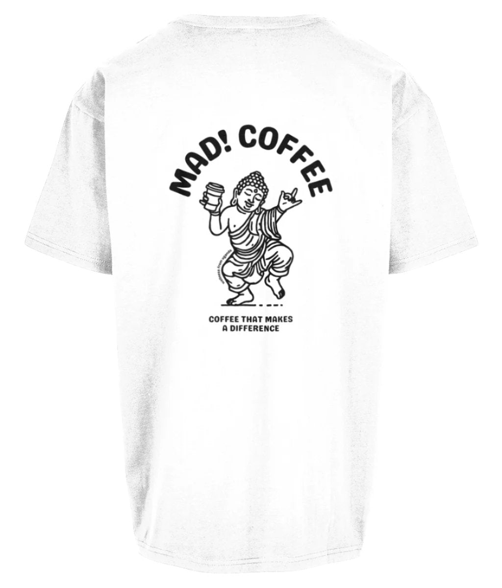 Heavy Oversized MAD! Buddha Original T-Shirt - MAD! Coffee, MAD! Coffee